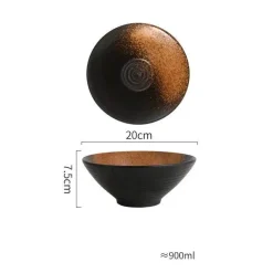 Handelsübliche Ramenschalen aus Keramik – langlebiges Geschirrset