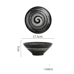 Handelsübliche Ramenschalen aus Keramik – langlebiges Geschirrset
