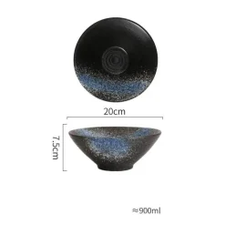 Handelsübliche Ramenschalen aus Keramik – langlebiges Geschirrset