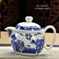 Handgefertigte Keramik-Teekanne mit Drachendesign – 350 ml Porzellan-Teekanne