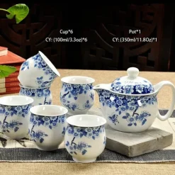 Handgefertigte Keramik-Teekanne mit Drachendesign – 350 ml Porzellan-Teekanne