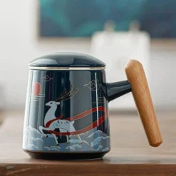 Handgefertigte Teetasse aus Keramik – Einzigartiger Keramikbecher