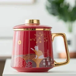 Handgefertigte Teetasse aus Keramik – Einzigartiger Keramikbecher