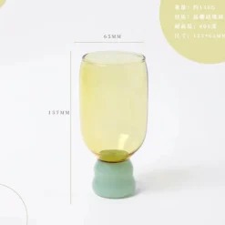 Handgefertigter hitzebeständiger Glasbecher - Kaffee-/Teetasse