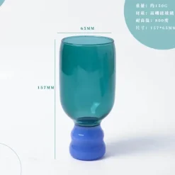 Handgefertigter hitzebeständiger Glasbecher - Kaffee-/Teetasse