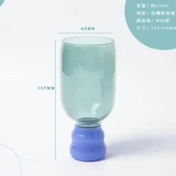 Handgefertigter hitzebeständiger Glasbecher - Kaffee-/Teetasse