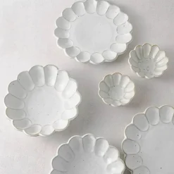 Handgefertigter Retro-Blumen-Keramik-Essteller - Geschirr im Western-Stil