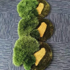 Handgefertigter Waldgras-Teppich – Naturinspirierte Innenmatte