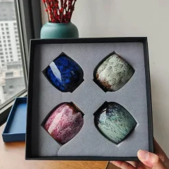 Handgefertigtes Keramikbecher-Set – Einzigartiges Trinkgeschirr für Kaffee und Tee in Geschenkbox