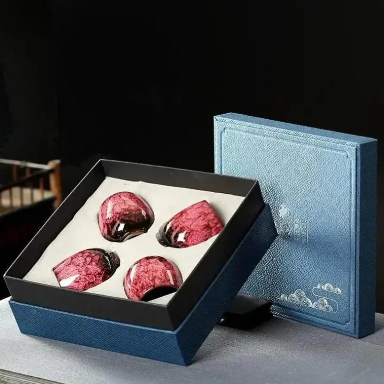 Handgefertigtes Keramikbecher-Set – Einzigartiges Trinkgeschirr für Kaffee und Tee in Geschenkbox