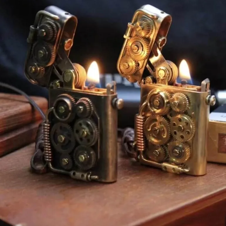 Handgefertigtes Vintage-Kupferfeuerzeug – einzigartiges Design