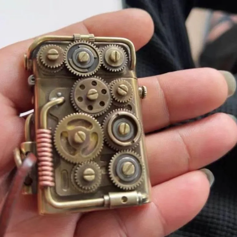 Handgefertigtes Vintage-Kupferfeuerzeug – einzigartiges Design