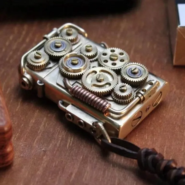 Handgefertigtes Vintage-Kupferfeuerzeug – einzigartiges Design