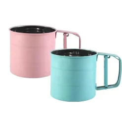 Handgehaltenes halbautomatisches Mehlsieb – Küchen- und Backwerkzeug