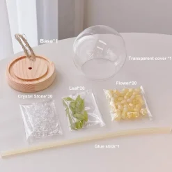 Handgemachte glänzende Tulpen-Nachtlampe - Dekoratives Tischlicht