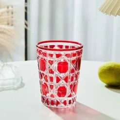 Handgeschnitzter Whiskybecher – 310 ml schweres Glas