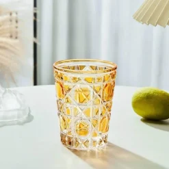 Handgeschnitzter Whiskybecher – 310 ml schweres Glas