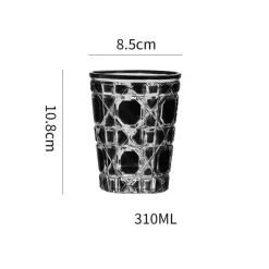 Handgeschnitzter Whiskybecher – 310 ml schweres Glas