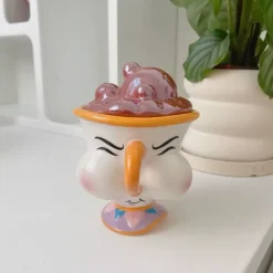 Handgezeichnetes Espressotassen-Set aus Keramik – 237 ml Cappuccino-Untertasse