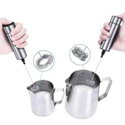 Hand-Milchaufschäumer - Professioneller Kaffee-Schneebesen-Schaummacher