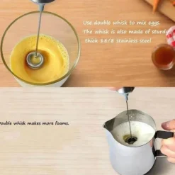 Hand-Milchaufschäumer - Professioneller Kaffee-Schneebesen-Schaummacher