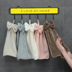 Handtücher aus Korallensamt – superweiches, saugfähiges Küchen- und Badezimmertuch