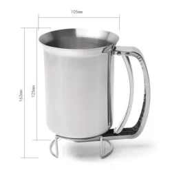 Hand-Teigspender - Rührwerkzeug aus Edelstahl