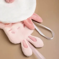 Handtuch mit Cartoon-Kaninchen – dicker, saugfähiger Korallensamt für Badezimmer und Küche