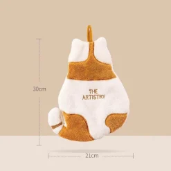 Handtuch mit Cartoon-Tieren – weiches Korallenvlies, hohe Saugfähigkeit, Kinderhandtuch