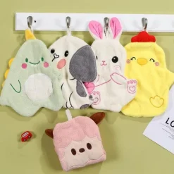 Handtuch mit Cartoon-Tiermotiv – saugfähiges Bade- und Küchentuch für Kinder