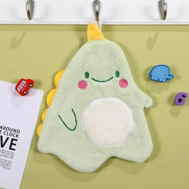 Handtuch mit Cartoon-Tiermotiv – saugfähiges Bade- und Küchentuch für Kinder