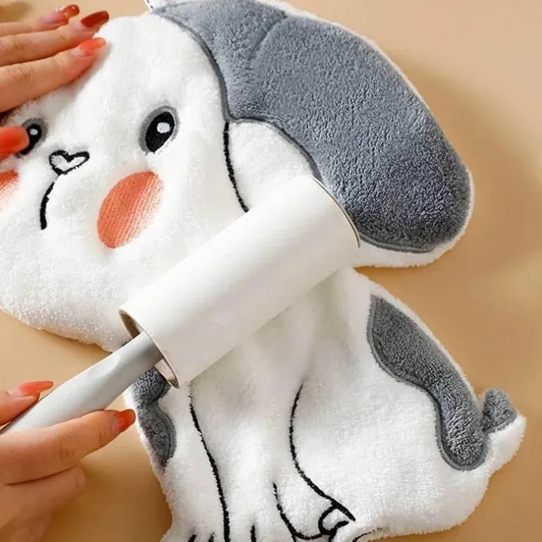 Handtuch mit Cartoon-Tiermotiv – saugfähiges Bade- und Küchentuch für Kinder