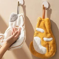 Handtuch mit Tigerkatzen-Motiv, weich, saugfähig, für Küche und Badezimmer