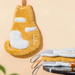 Handtuch mit Tigerkatzen-Motiv, weich, saugfähig, für Küche und Badezimmer