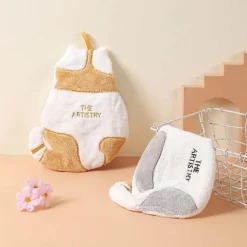 Handtuch mit Tigerkatzen-Motiv, weich, saugfähig, für Küche und Badezimmer