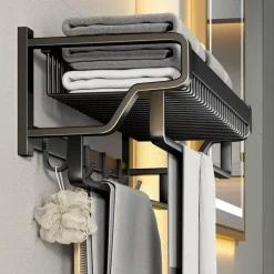 Handtuch-Organizer zur Wandmontage – Elegante Aufbewahrungslösung für das Badezimmer