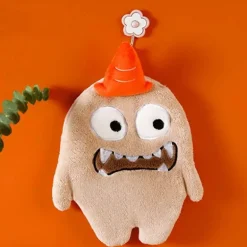 Handtuchset mit Cartoon-Tiermotiv – Korallensamt, 4 Farben