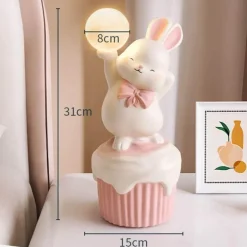 Happy Rabbit Tischlampe – Stilvolle Harzbeleuchtung