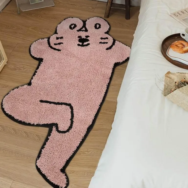 Hasen-Teppich – Süßer Hasen-Dekoteppich