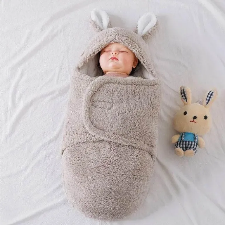 Hasen-Wickelschlafsack für Kleinkinder – Niedlicher Babywickel