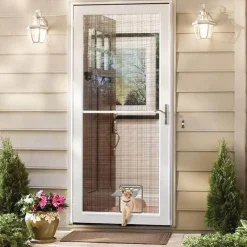 Haustierfreundliche Fliegengittertür – Dekorative Eingangsbarriere für einfachen Zugang