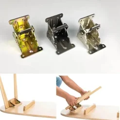 Heavy-Duty Foldable Self-Locking Hinges - Pack of 2