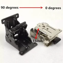 Heavy-Duty Foldable Self-Locking Hinges - Pack of 2