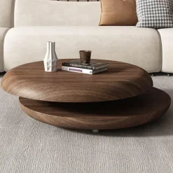 Heloise Timber Couchtisch – Rustikaler Wohnzimmertisch aus Holz
