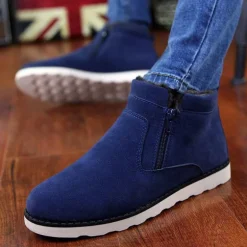 Herren Winterstiefeletten aus Pelz – warm und stilvoll