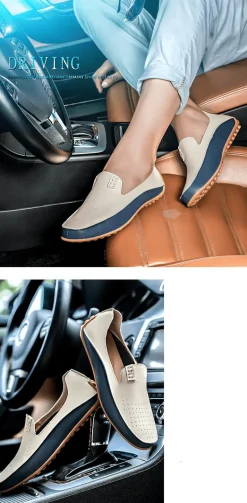 Herren-Fahrhalbschuhe aus Leder – stilvolles Freizeitschuhwerk