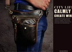 Herren-Umhängetasche aus Leder – stilvolle Reisetasche