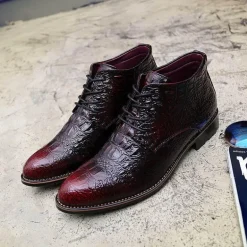 Herren-Winterstiefel – dicker, warmer Lederkomfort