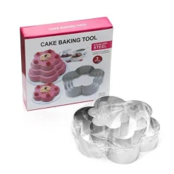 Herzförmiges Mousse-Form-Set – Backwerkzeug aus Edelstahl für Kuchen und Desserts