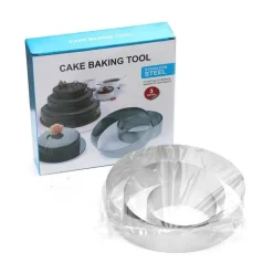 Herzförmiges Mousse-Form-Set – Backwerkzeug aus Edelstahl für Kuchen und Desserts